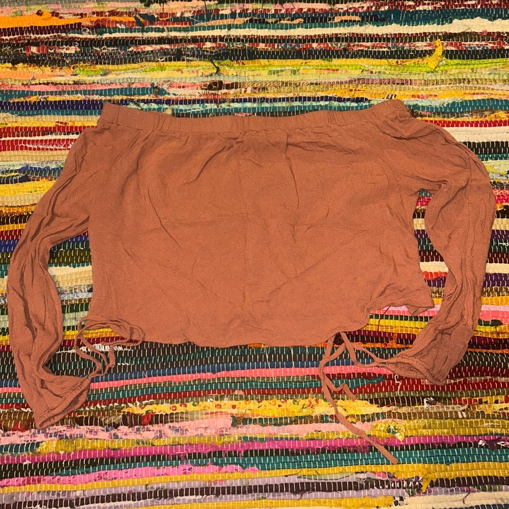 PacSun Terracotta Off-Shoulder Top